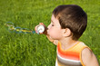 Boy with soap bubbles