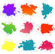 Colorful paint splat