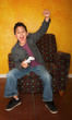 Hispanic Boy Playing Video Game