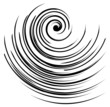 Vector image of a black and white spiral Vector image of a black and white spiral