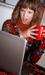 Astonished woman