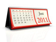 Tischkalender 2011 June