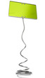 modern green sign over a white background