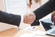 shake hands at office