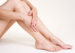 Woman's Legs and Hands