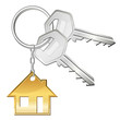 Vector: Two keys for home Two keys for home