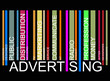 ADVERTISING  text bar-code