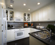 Kitchen with Tiled Backsplash