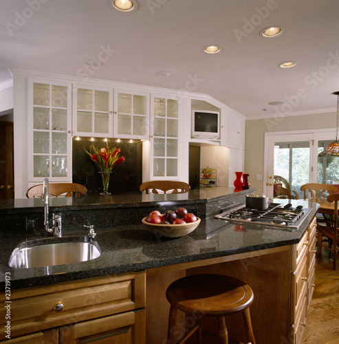 kitchen islands with stove top. Angled Kitchen Island with