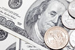 coins and dollars