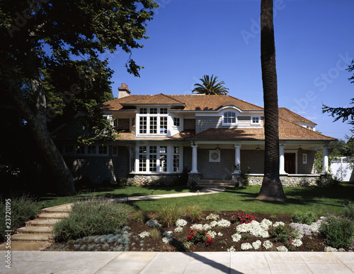 Photo: Wood Shake Shingles on Roof and Walls of Traditional House Wood Shake Shingles on Roof and Walls of Traditional House