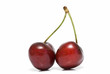 Cerezas rojas.