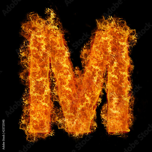 letter e fire. Fire letter M