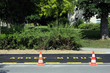 travaux sur le parking