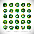 Modern icons- with transparency effects