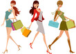 shopping girls
