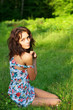 Young sexy woman posing outdoors Young sexy woman posing outdoors