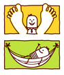 Vector: relax & hammock relax & hammock