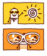 Vector: summer, holidays & sunglasses summer, holidays & sunglasses