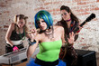Female punk rock band Female punk rock band