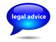 LEGAL ADVICE Speech Bubble Icon (Justice Law Lawyer Web Button)