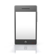 Touch Screen Mobile Phone Device [Front] with Clipping Path