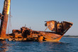 Schiffswrack im Mittelmeer