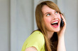 Teenage girl talking on a mobile phone