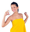 woman with perfume