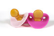 Foto: two pink pacifier two pink pacifier