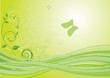Flower background with bud, element for design, vector illustrat