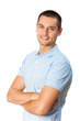 Portrait of happy smiling man, isolated on white Portrait of happy smiling man, isolated on white