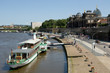Brühlsche Terrasse am Elbufer Dresden