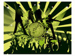Abstract party poster with disco ball