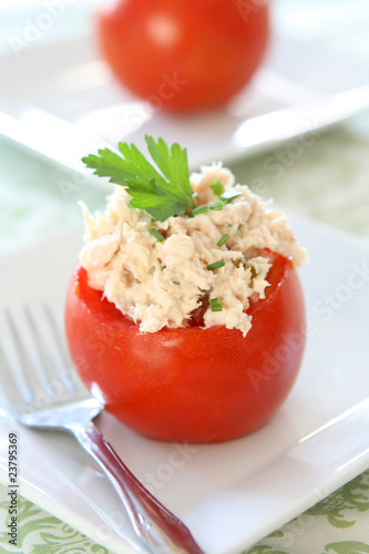 Photo: Tomato Stuffed with Tuna Salad Tomato Stuffed with Tuna Salad