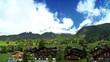 T/lapse over Vacation Chalets in Swiss Alps T/lapse over Vacation Chalets in Swiss Alps