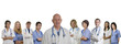 Medical banner of diverse Hospital staff