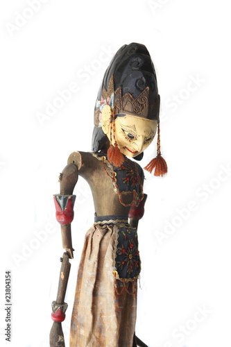 Photo: Asian wayang golek puppet Asian wayang golek puppet