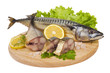 A composition with mackerel fish A composition with mackerel fish