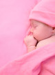 Newborn Baby Girl Sleeping with Blanket Newborn Baby Girl Sleeping with Blanket