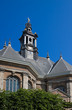 Church with blue sky background-vertical image