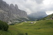 Gardena valley from Gardena pass