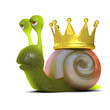 3d King snail