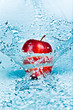 Apple and water