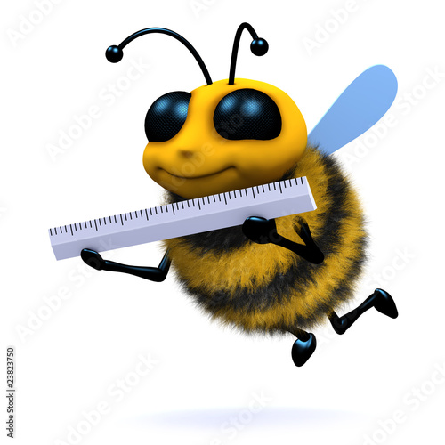 Illustration: 3d Bee measures 3d Bee measures