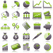 economic Green Icons