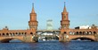 Oberbaumbrücke Berlin von der spree aus