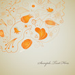 Colored flower illustration.