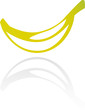 Yellow banana isolated on white Yellow banana isolated on white