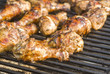 Jerk Chicken Drumsticks Cooking on the Barbecue Grill Jerk Chicken Drumsticks Cooking on the Barbecue Grill